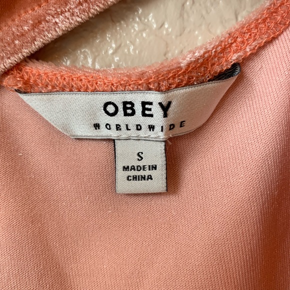 Velvet Peach Obey Backless Bodysuit - Picture 5 of 5
